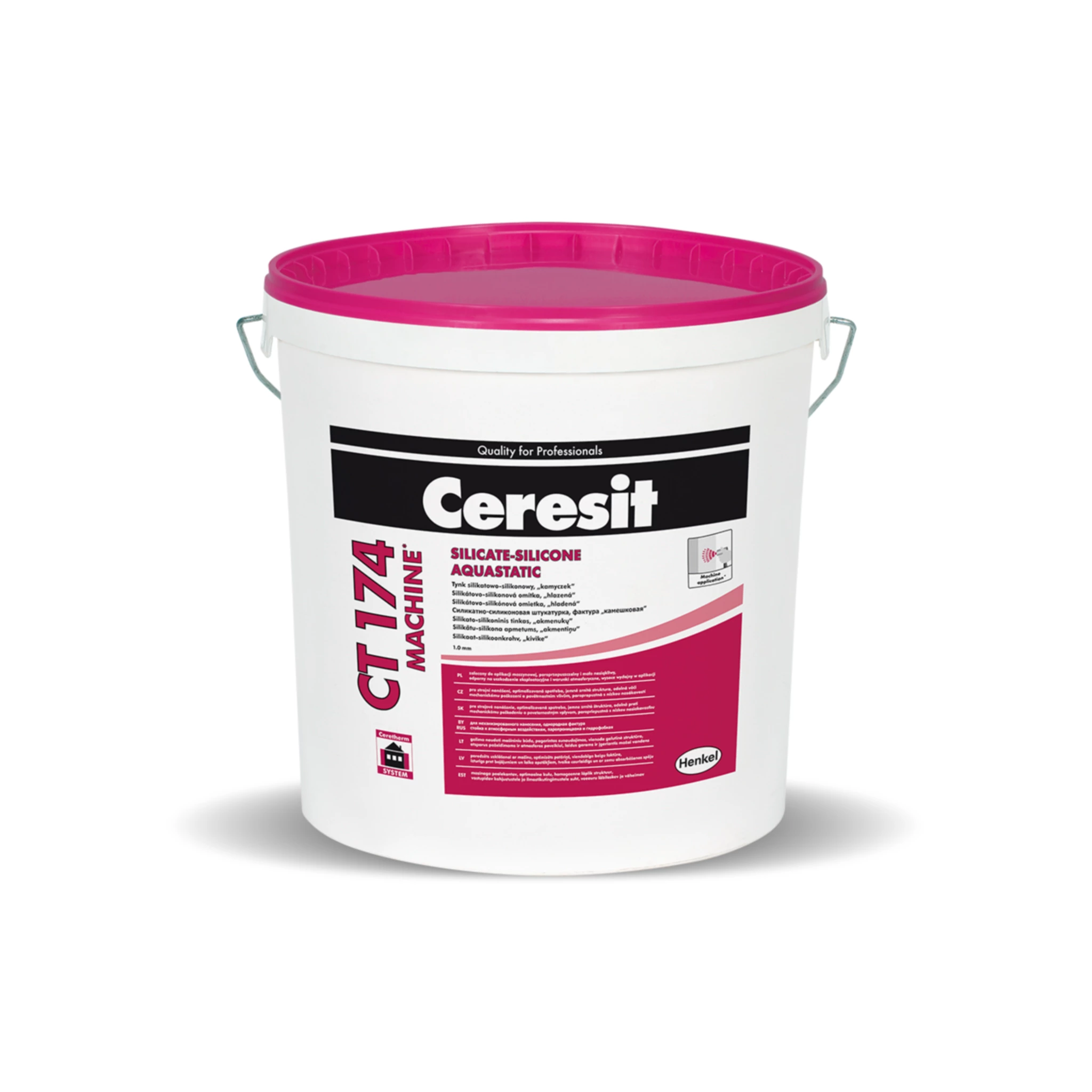 Ceresit CT174 Silicate-silicone plaster, stone like structure, grain 1.0mm, 25Kg