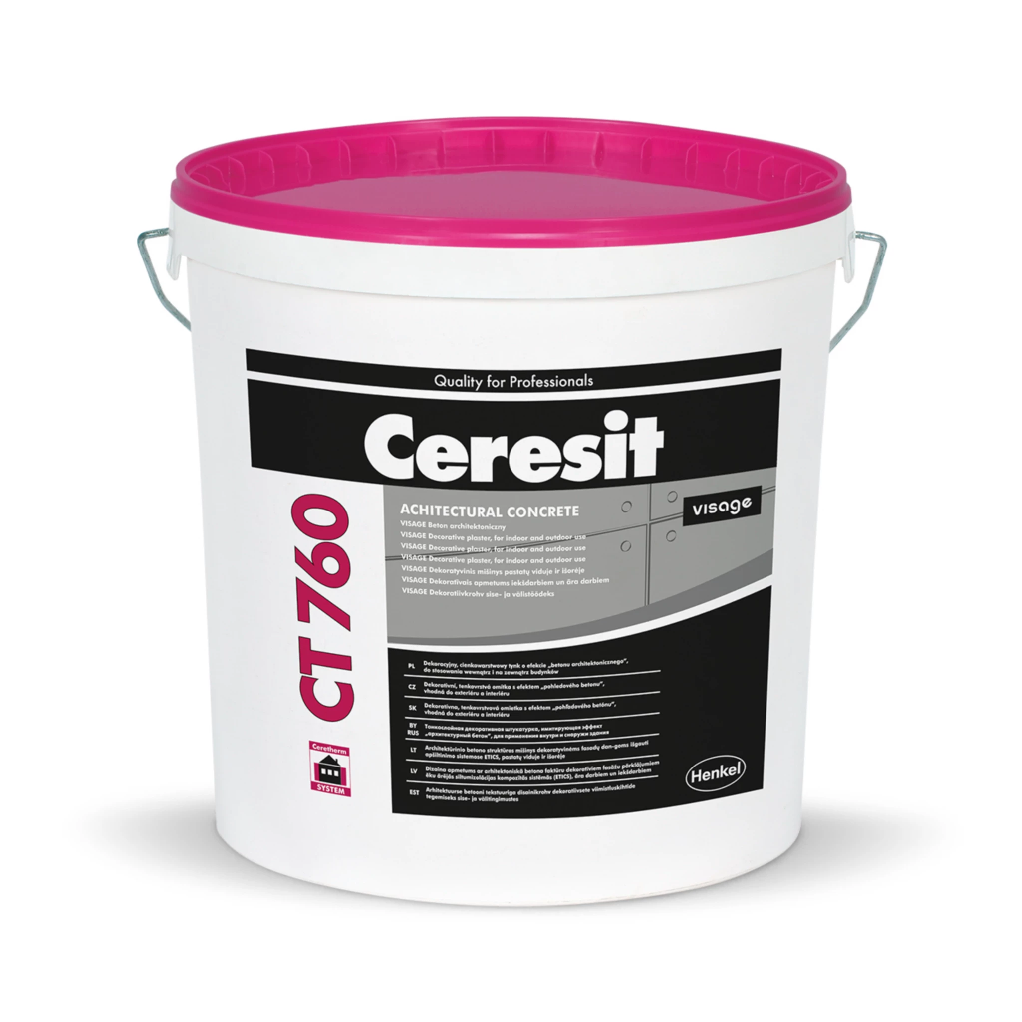 Ceresit CT760 Visage. Design plaster with the texture of architectural concrete 20Kg