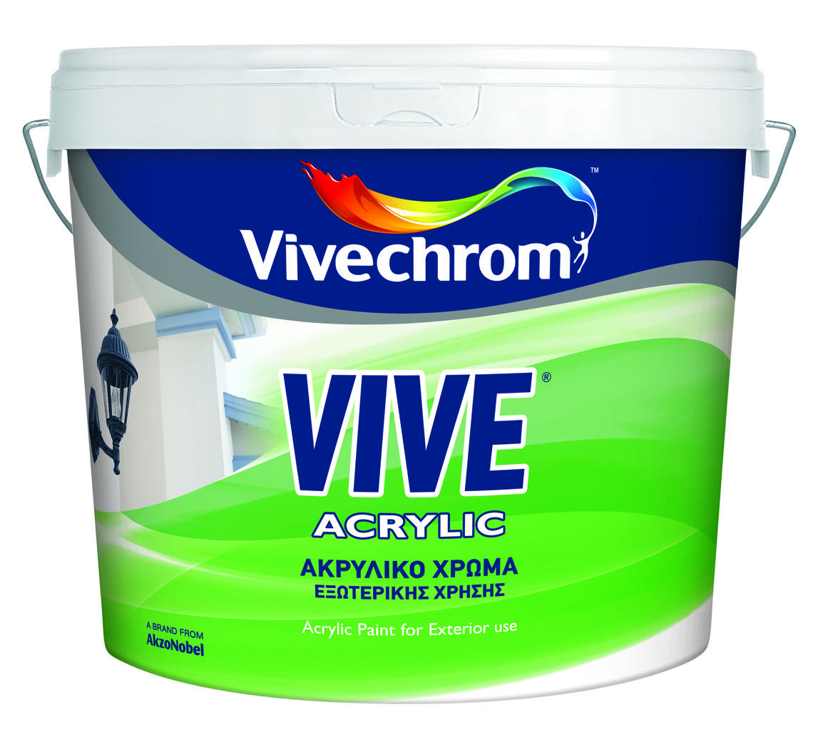 Vivechrom Vive Aκρυλικό Xρώμα Matt Finish Βάση P 750ml