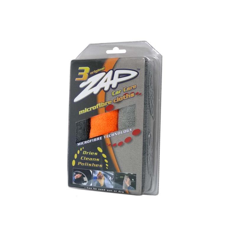 Zap Microfiber 2+1 Πανία Καθαρισμού Αυτοκινίτων 38X38 CM