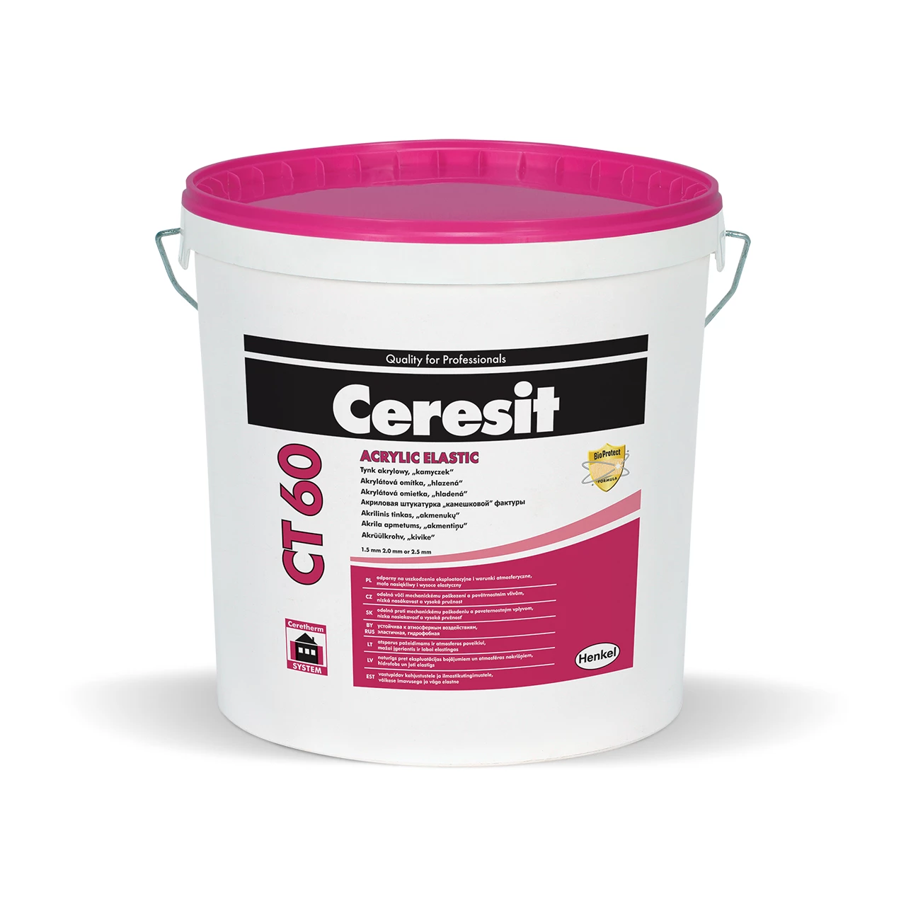 Ceresit CT60 Acrylic plaster, structure like stone with 2mm, 25Kg