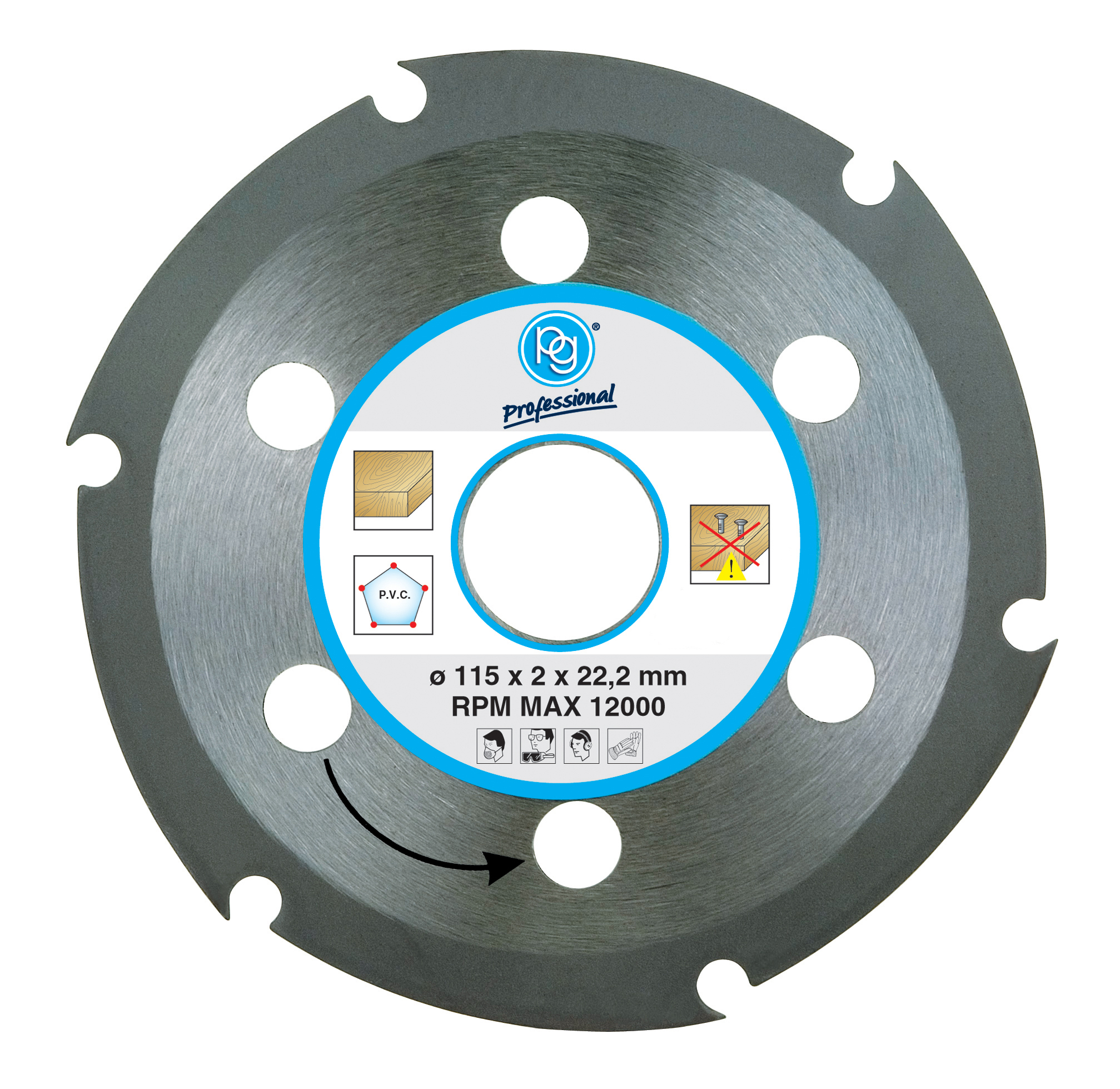 PG CUT DISC FOR WOOD 115MM