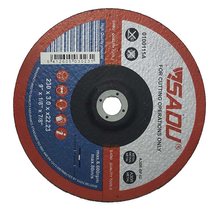 Sadu Μεταλλικός Δίσκος Κοπής 230x3,0mm Αποσπασμένος