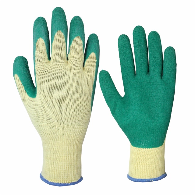 Latex Πράσινα Γάντια Εργασίας No.9