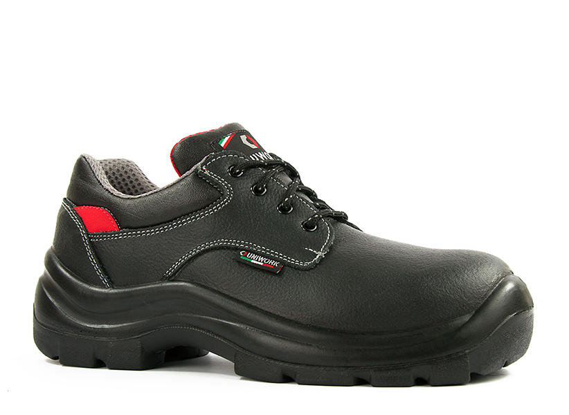 Uniwork Παπούτσια Ασφαλειας Μαύρο Δέρμα S3 Metal 43