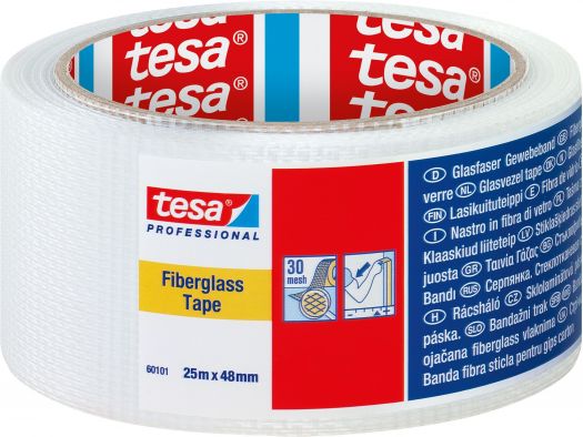TESA FIBERGLASS MESH WHITE 48mm x 25metr