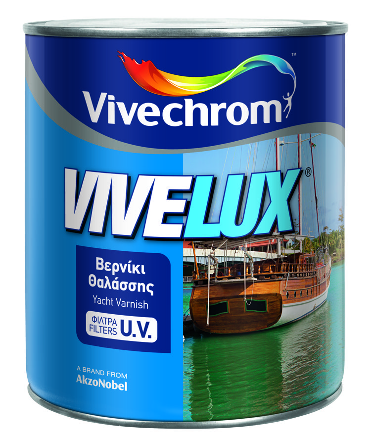 Vivechrom Vivelux Διαφανές Βερνίκι Θαλάσση Clear Satin 2.5L
