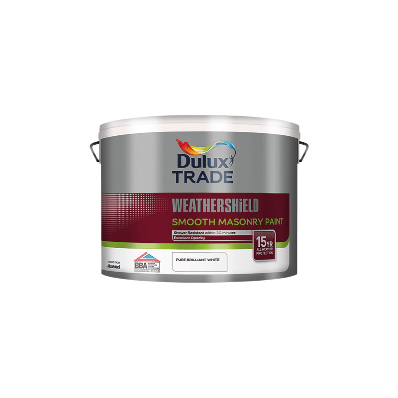 Dulux Trade Weathershield Ακρυλικό Χρώμα για Εξωτερική Χρήση. White 2,5L
