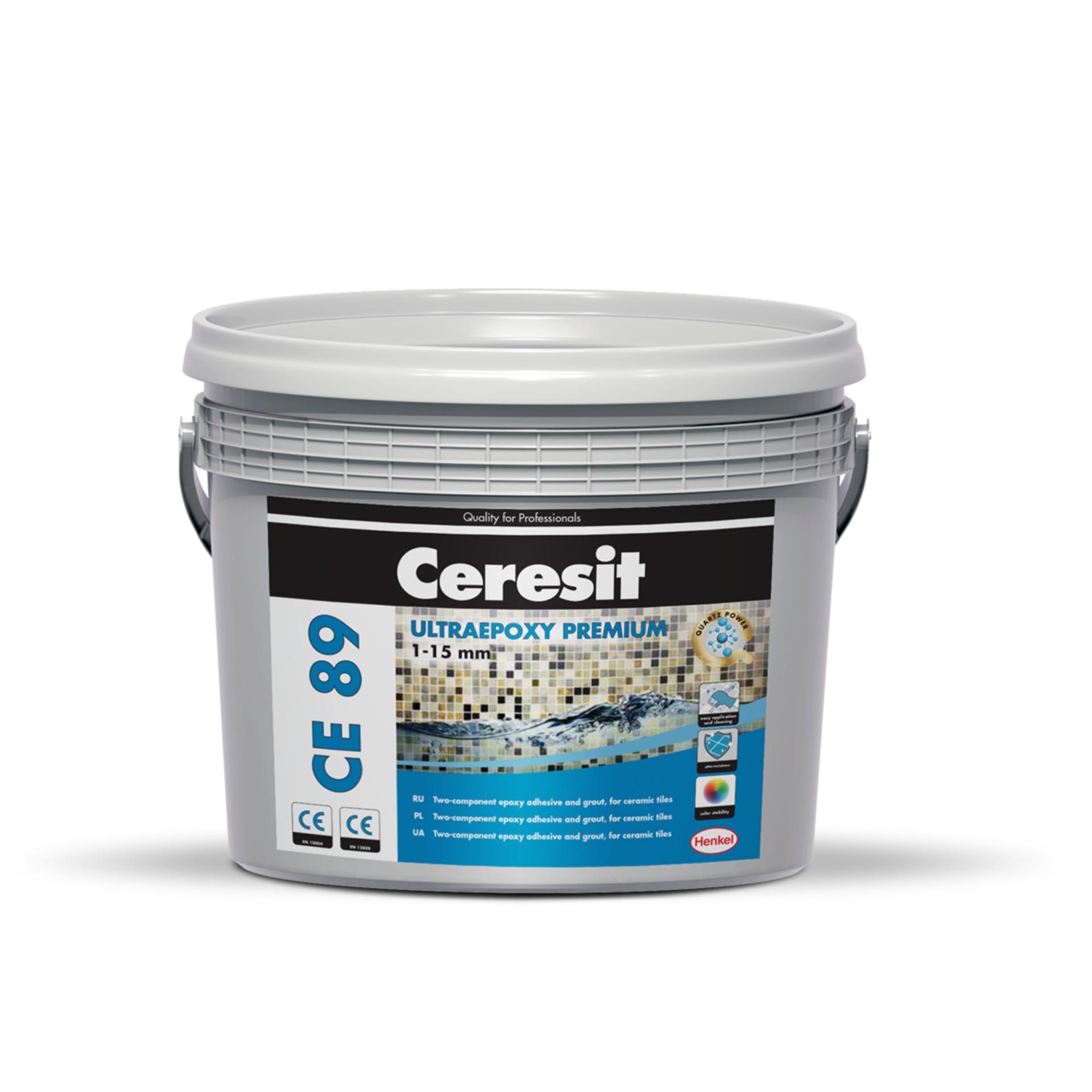 Ceresit CE89 Ultraepoxy Premium. Εποξειδικό Κονίαμα Δύο Συστατικών Ανθεκτικό στα Χημικά. Χρώμα C.Gray (809) 2,5kg