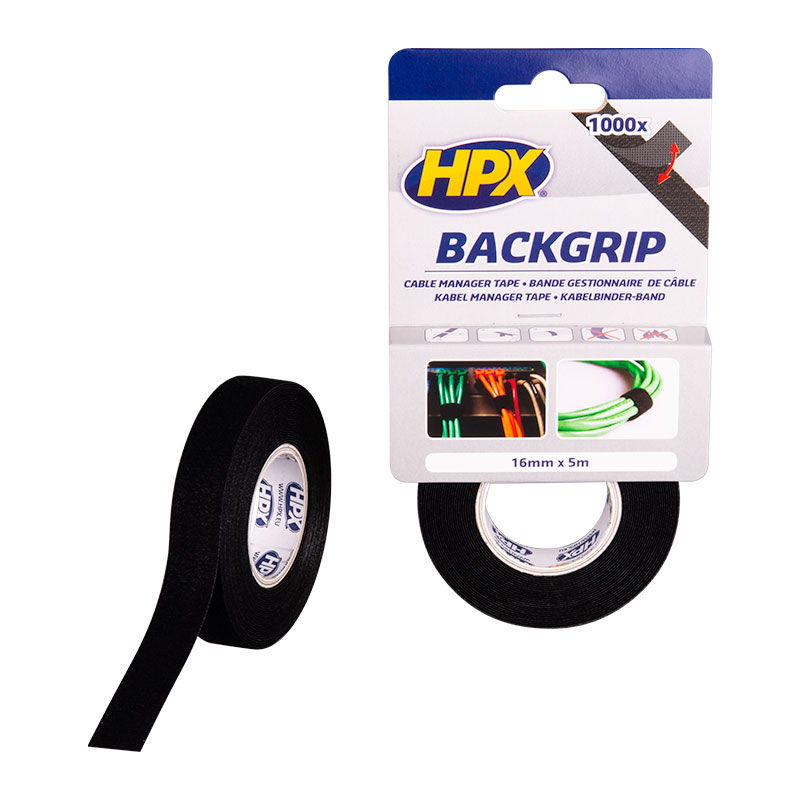HPX BACKGRIP TAPE BLACK 16MMX5M