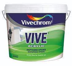 Vivechrom Vive Emulsion Πλαστικό Ακρυλικό Χρώμα Λευκό 0.75l
