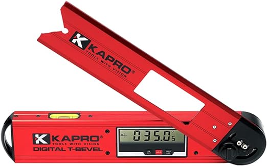 Kapro - 992 Digital T-Bevel - Features Adjustable Blade Lock, False Zero Calibration Mode, and Invertible 180° Display - Aluminum