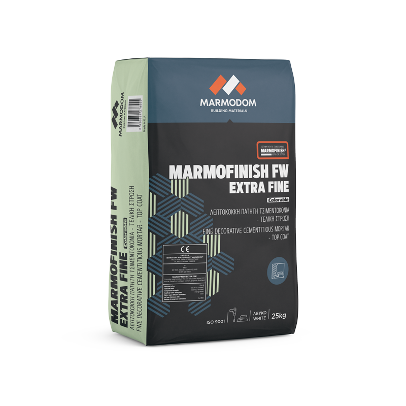Marmodom MARMOFINISH FW EXTRA FINE 25 kg Pressed cement mortar for floors and walls - Final fine layer