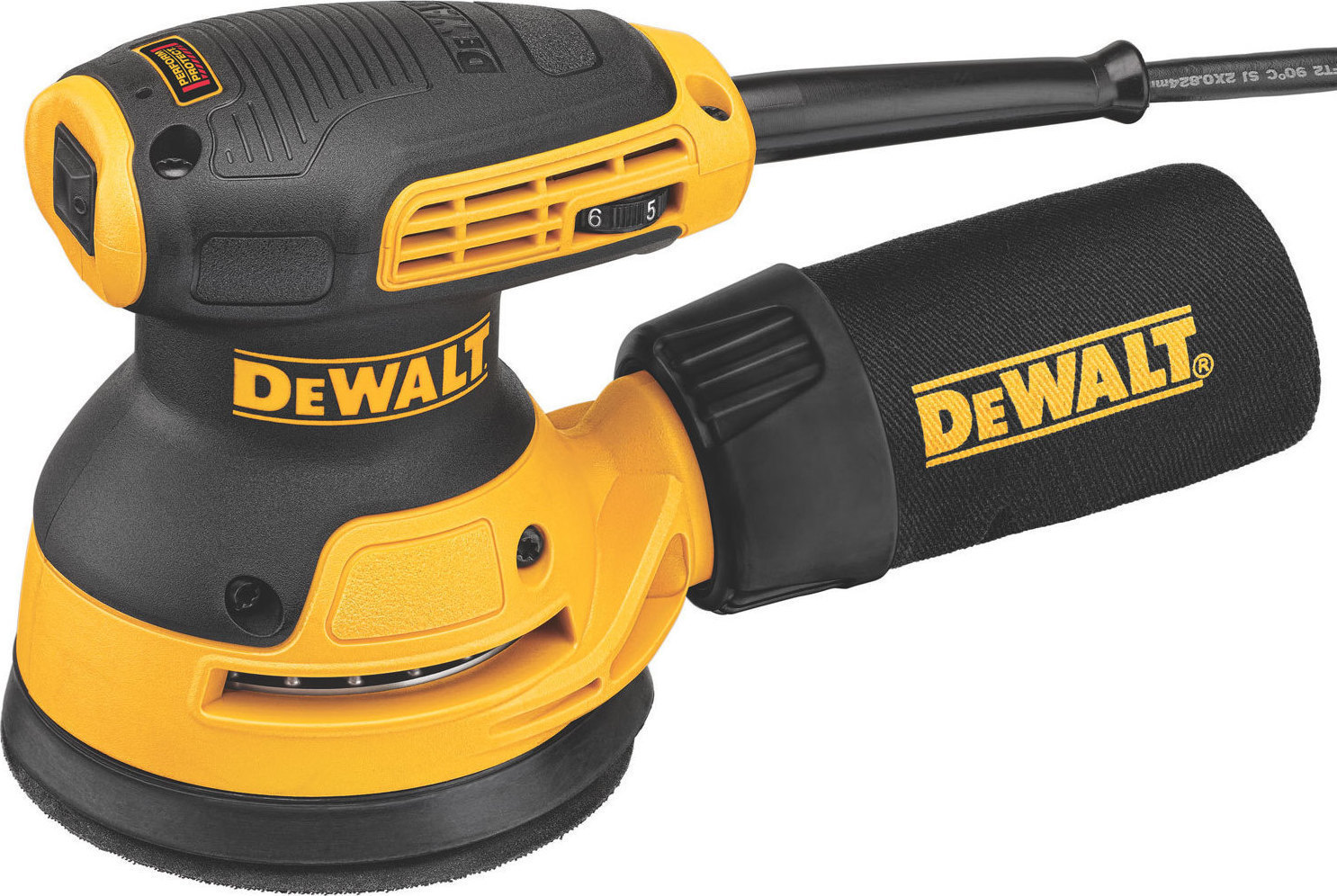 Dewalt Electric Eccentric Sander 125mm Electric 280W with Speed Control and with Suction System