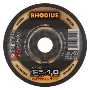 RHODIUS XT70 115x1.0x22.23mm (1 Tin Can of 10)