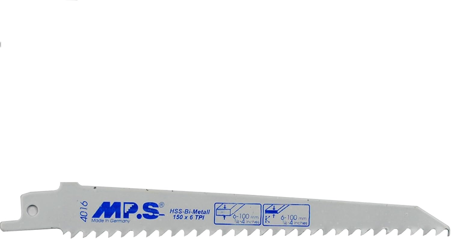 5 MPS Sägen 4016 Bi-Metal Reciprocating Saw Blades