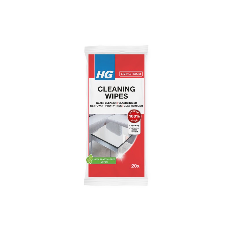 HG Glass Cleaning Wipes 20pcs
