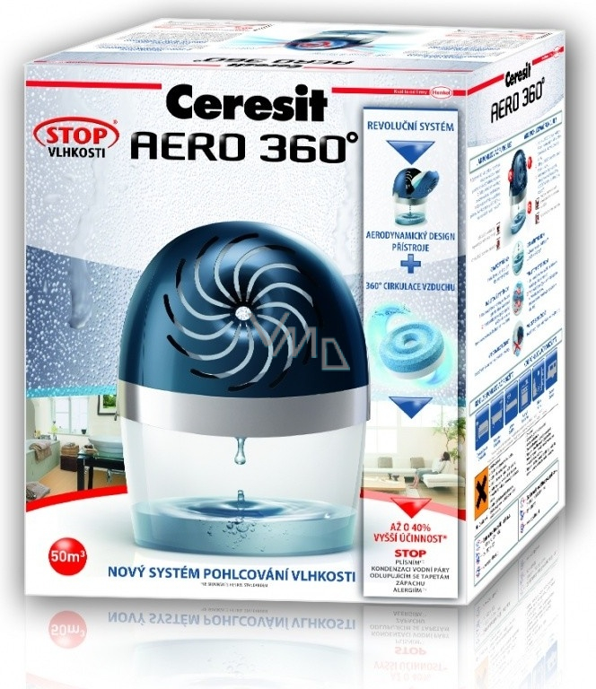 Απορροφητικό υγρασίας Ceresit Aero 360, 450 g, Λευκό